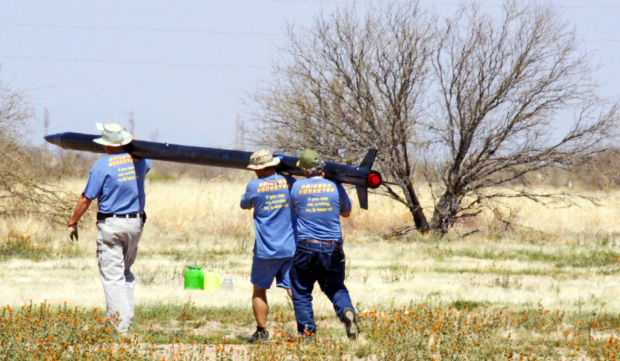 Sky's the limit at group's big rocket launch